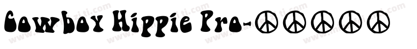 Cowboy Hippie Pro字体转换